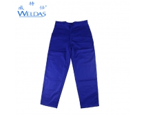 威特仕（WELDAS）火狐狸全棉蓝色焊接裤 阻燃 33-9700 吸汗透气 焊接服