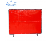 威特仕（WELDAS）55-6468橙红色高透视防护屏1.74x2.34m仅屏不含框架