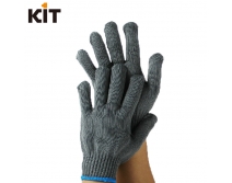KIT灰色包钢丝手套 防切割3级 验厂屠宰剪裁玻璃 防刀刃耐磨手套