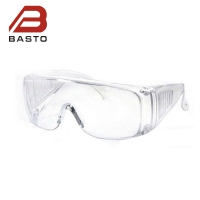 邦士度 BA3023透明安全防冲击防雾防护眼镜 访客参观可戴在近视眼镜上