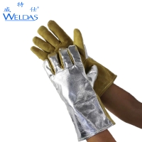 威特仕电焊手套 10-2385 反光铝箔 隔热阻燃 耐高温 焊接焊割手套
